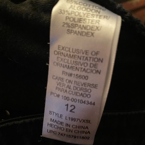 Wit & Wisdom Black Jeans, Size 12, Womens Ab Solution Skinny High Rise. - Picture 6 of 6